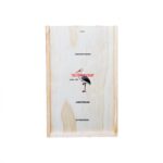 2-compartiment wooden box